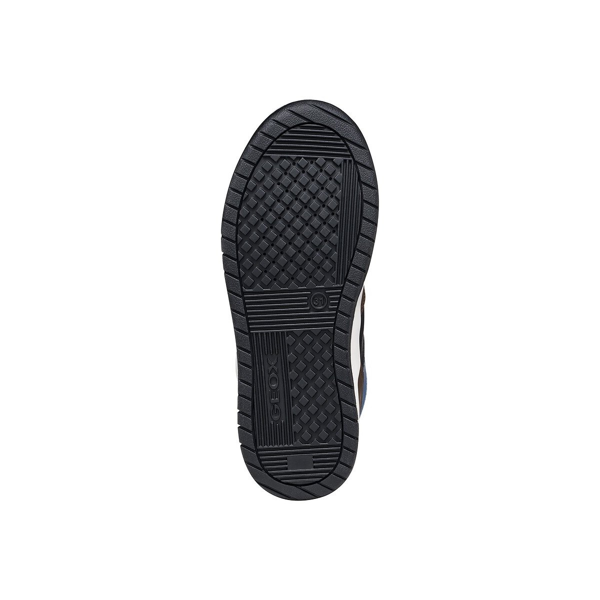 Zapatillas altas transpirables, PERTH marrón oscuro, GEOX