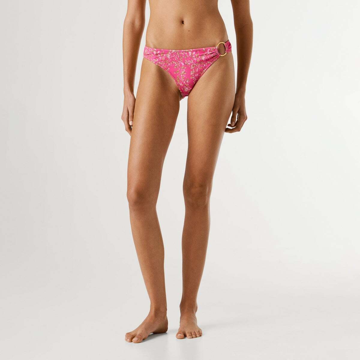 Culotte De Bikini À Fleurs fuchsia profond, PEPE JEANS