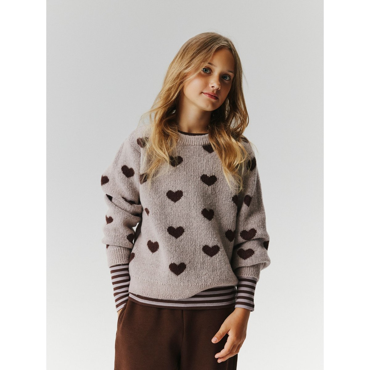Pull En Maille gris - purple dove1, NAME IT