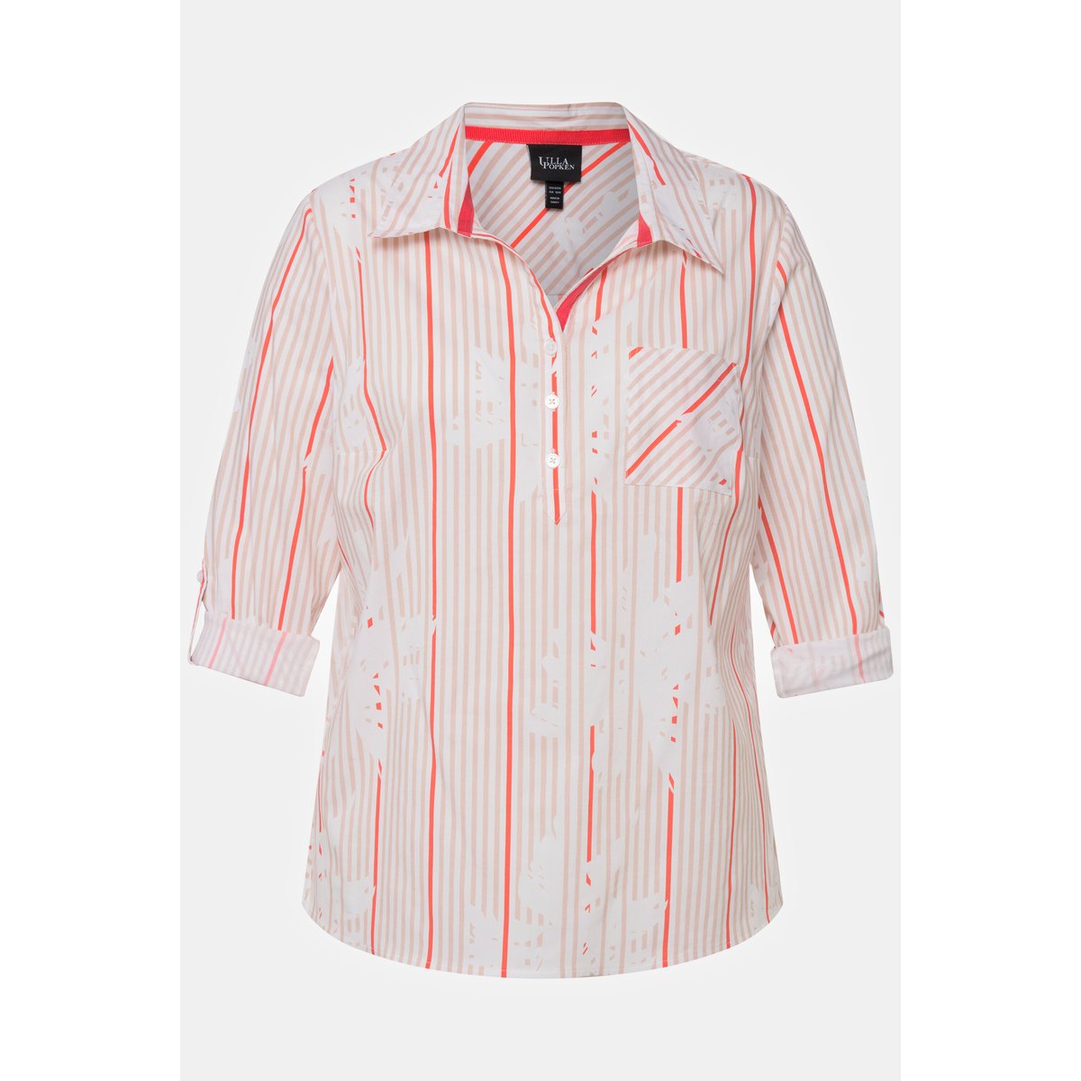 Tunique à manches longues et col chemise. champagne clair, ULLA POPKEN
