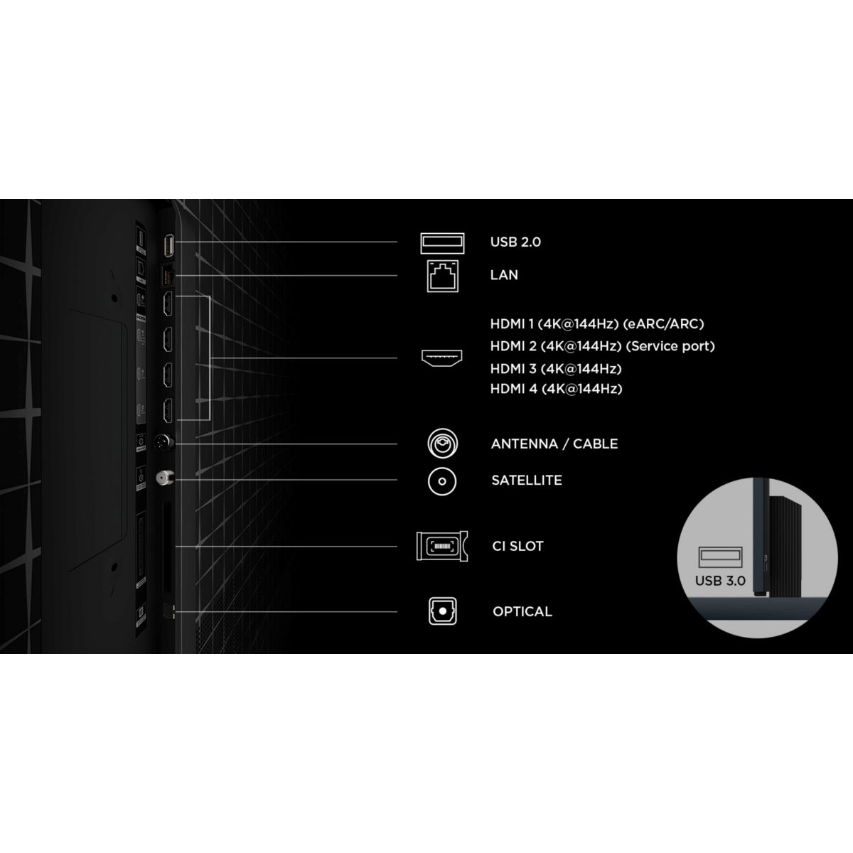 TV RGB 85RM9L (2026) 85" (216 cm) 4K - 144 Hz, Google TV, système sonore Bang & Olufsen couleur unique, TCL