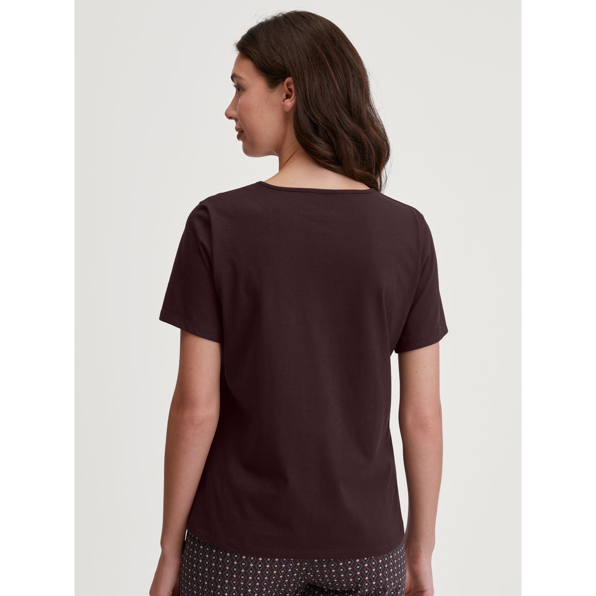 T-shirt à manches courtes manches courtes Coton FAVOURITES SUN black cherry, CALIDA