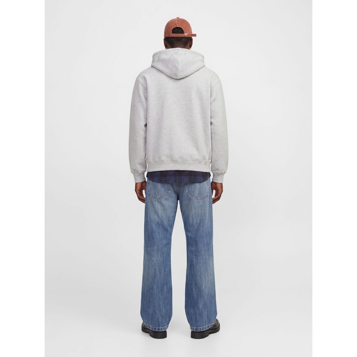 Sweat À Capuche white melange 1, JACK & JONES