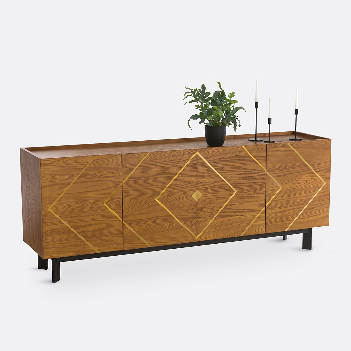 Buffet enfilade 4 portes, Palaz noyer, LA REDOUTE INTERIEURS