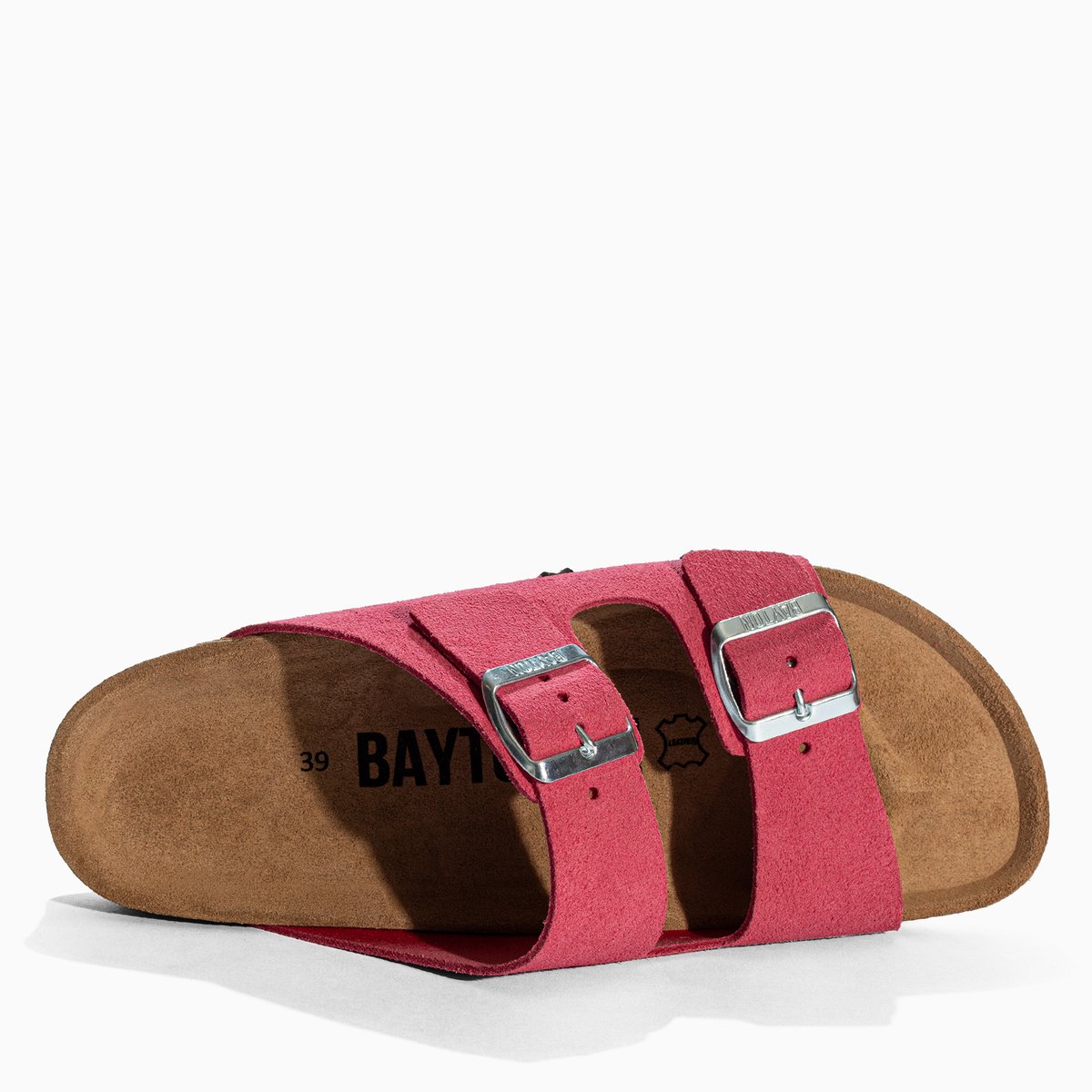 Sandales en cuir suédé RIVALTA pink, BAYTON