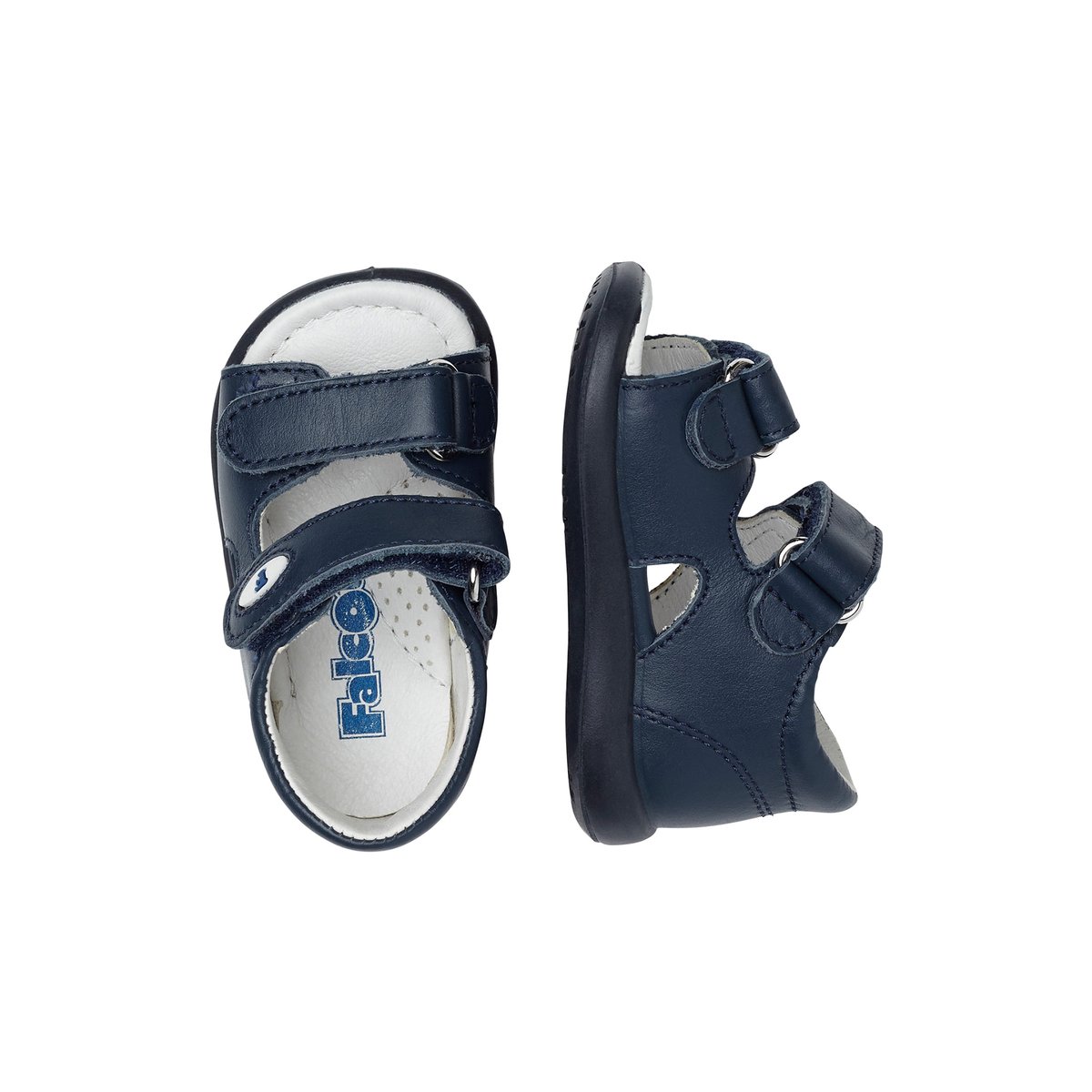 Sandales ouverte avec velcro NEW RIVER marine, FALCOTTO