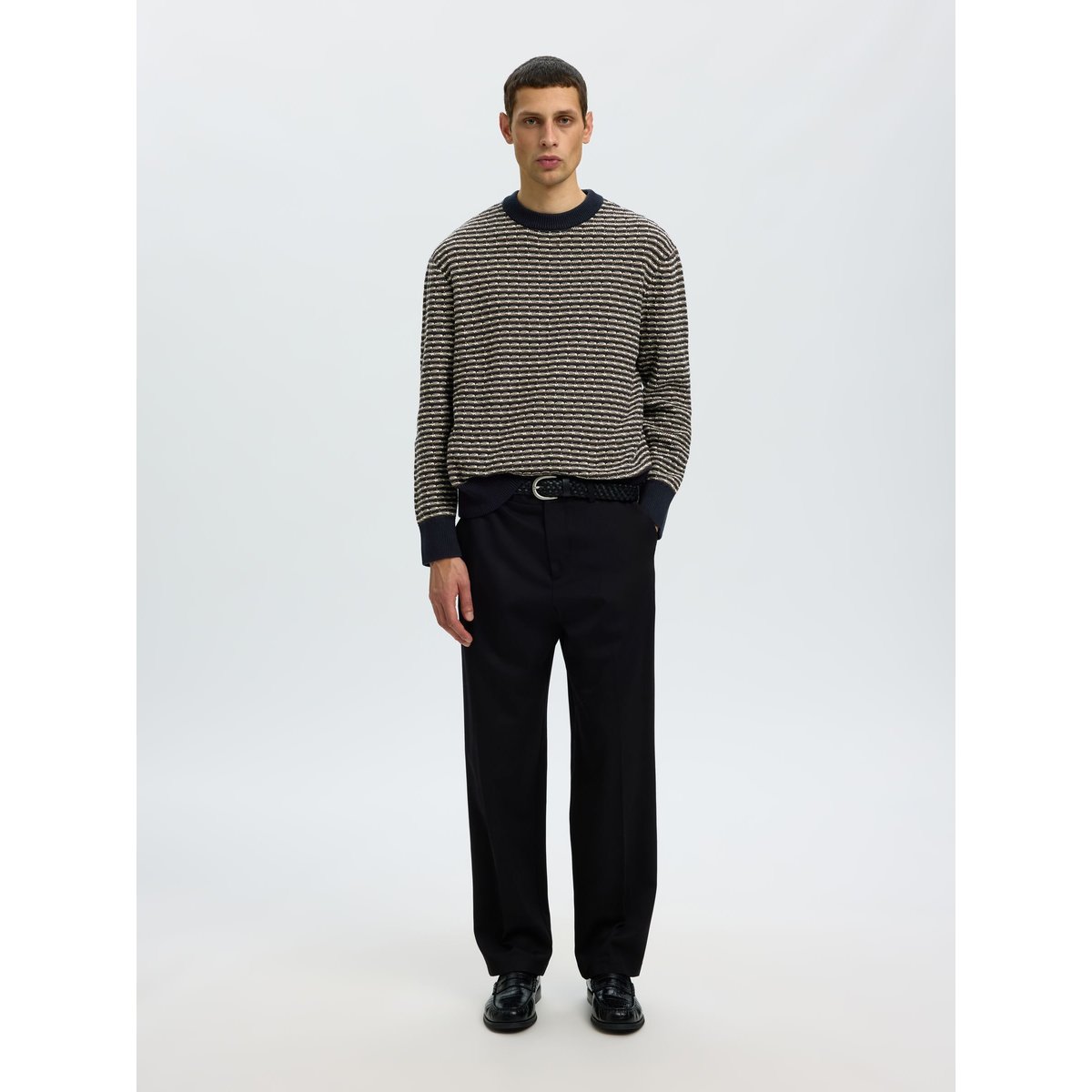 Pull Ras Du Cou bleu - sky captain1, SELECTED