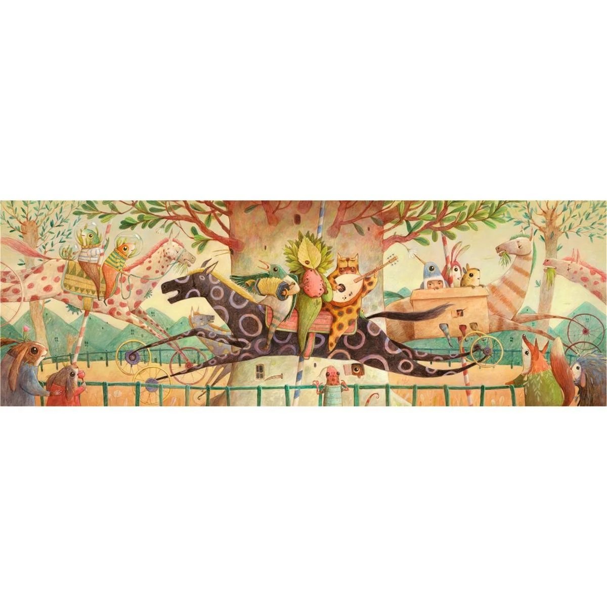 Puzzle gallery Wonderful ride 100 pièces multicolore, DJECO