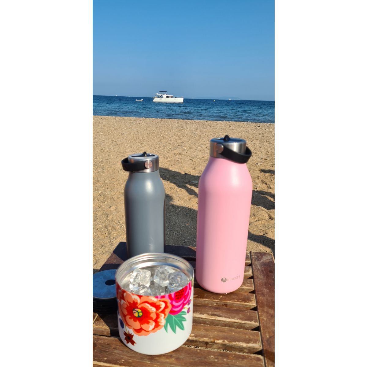 Bouteille isotherme 2.0 Magnolia 1L rose, LES ARTISTES PARIS