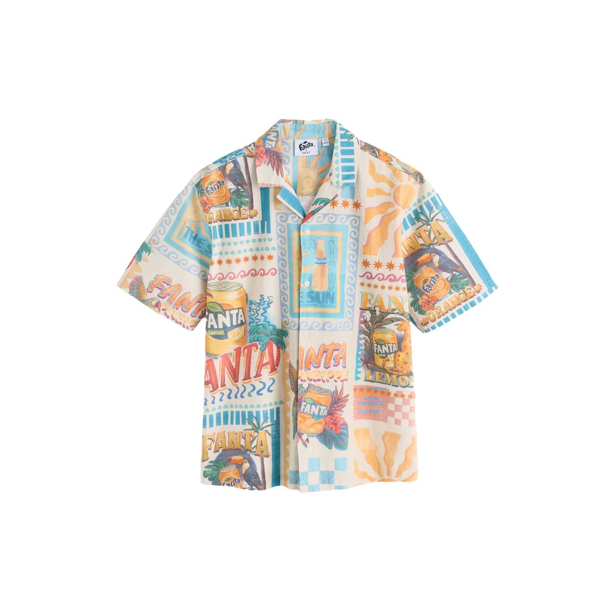 Chemise manches courtes à imprimé multi fanta, NEXT