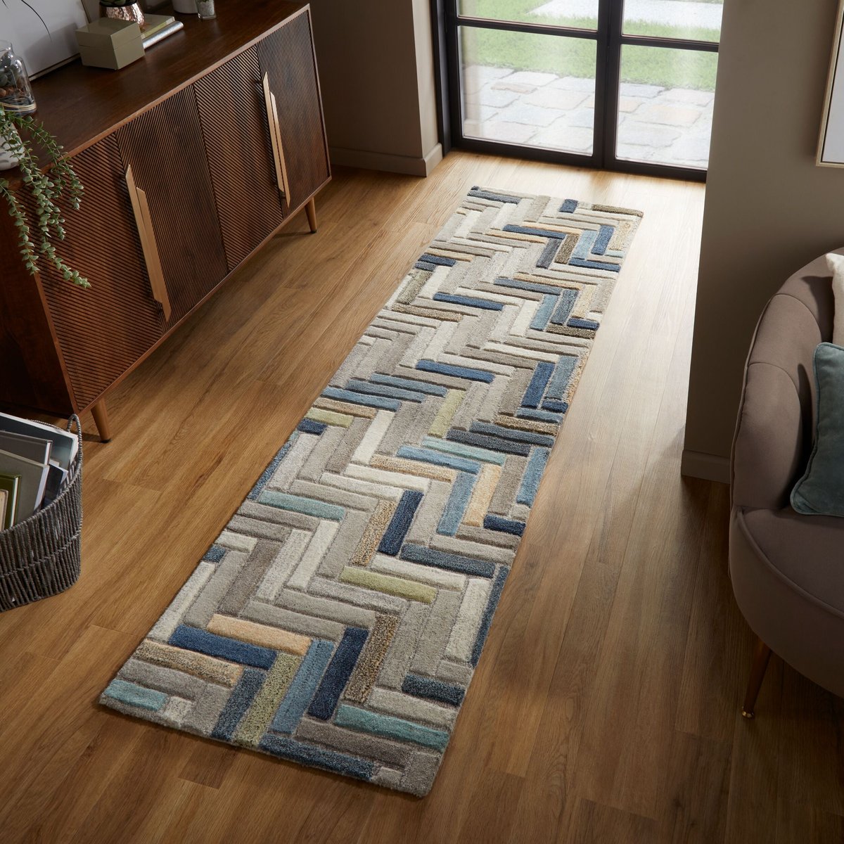 Tapis de couloir RUSSO naturel-multicolore, FLAIR RUGS