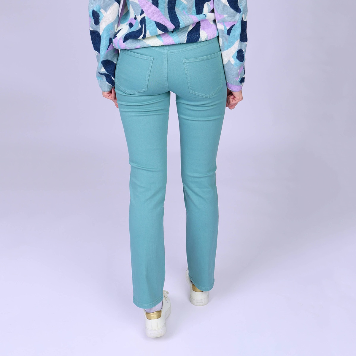 Pantalon Charly bleu glacier, MISE AU GREEN