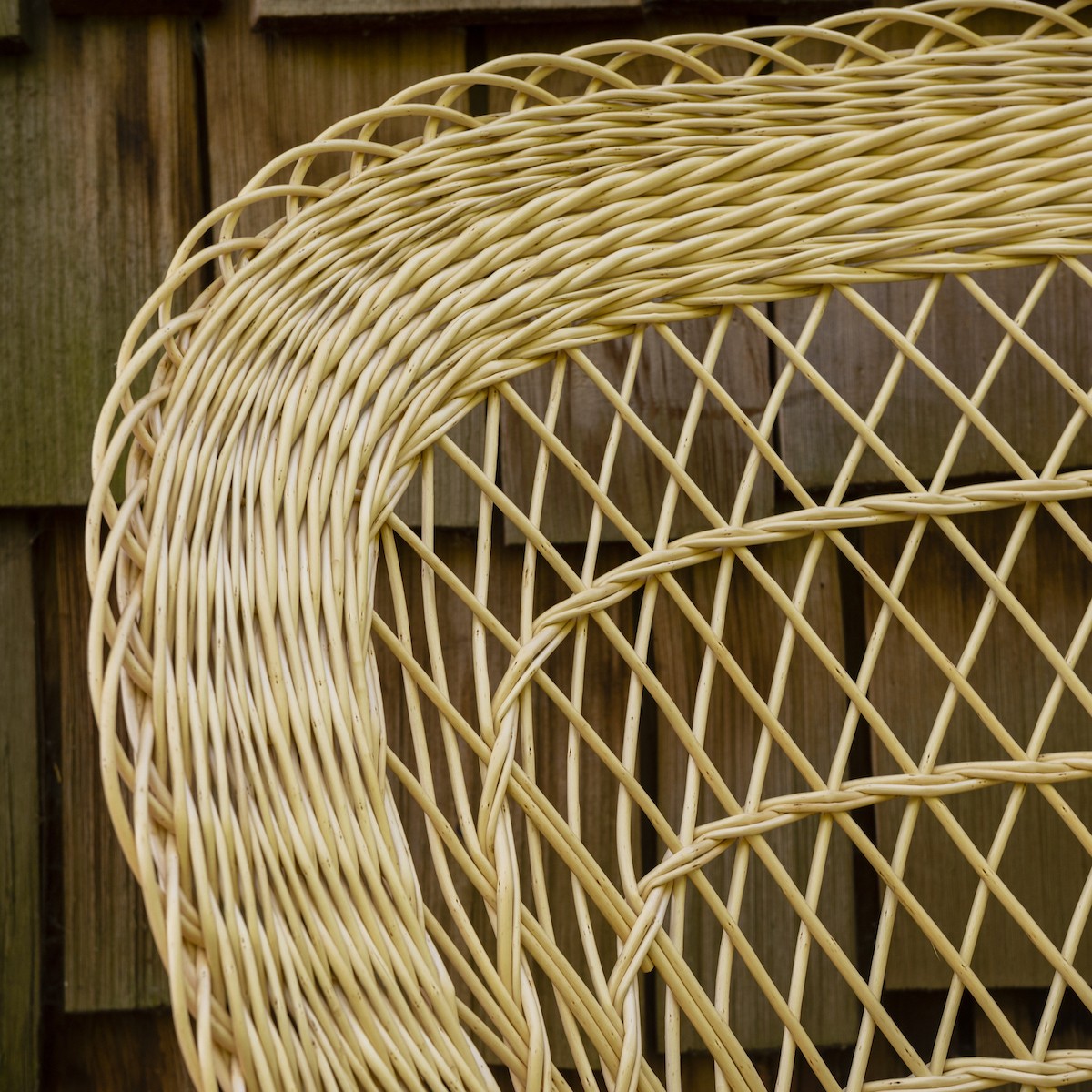 Fauteuil en osier EVENTAIL osier blanc, KOK