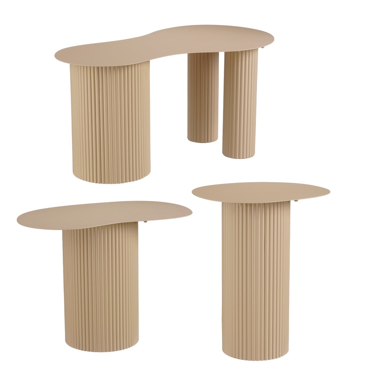 Table d'appoint LUX marron clair, MICA DECORATIONS