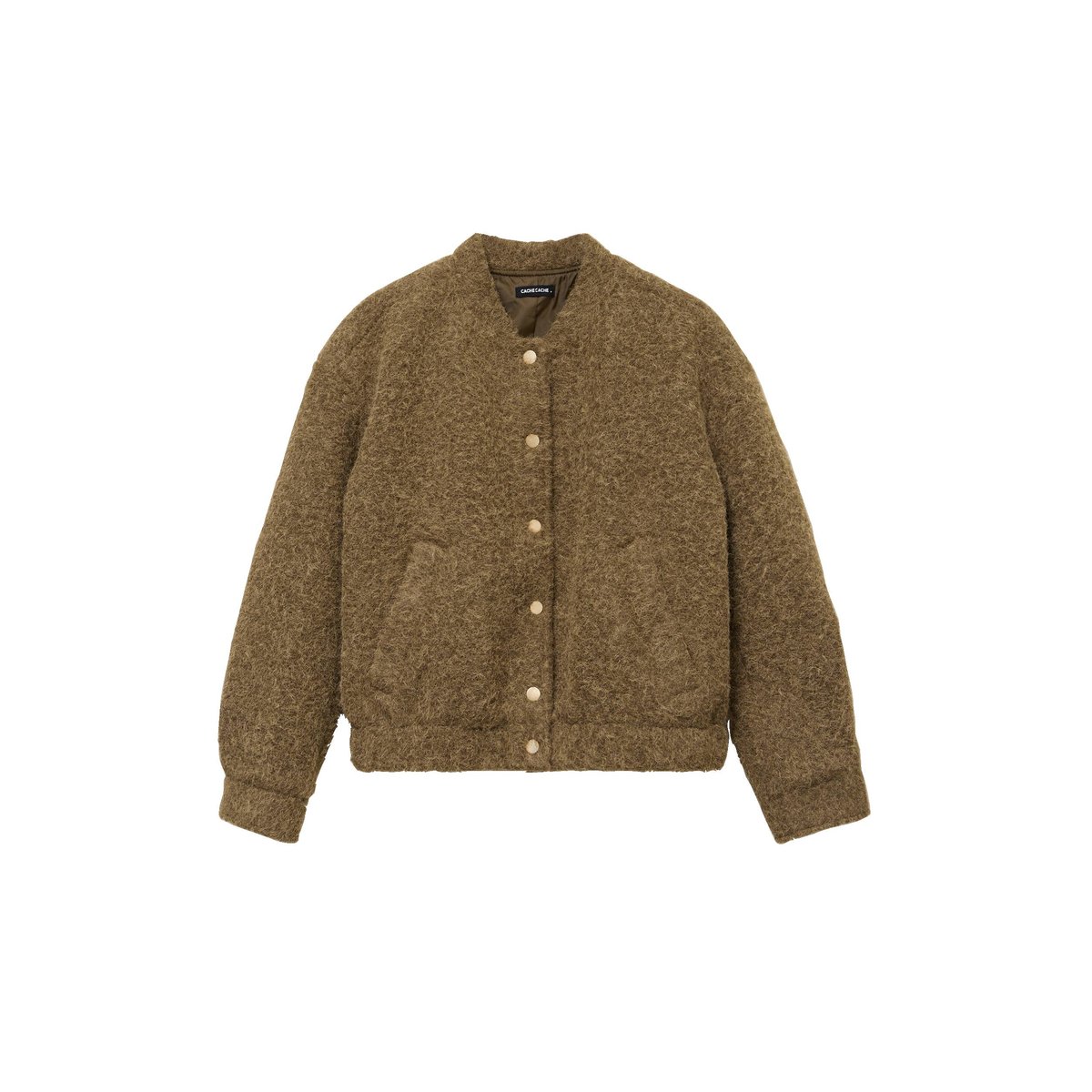 Bomber oversize manches longues vert kaki, CACHE CACHE