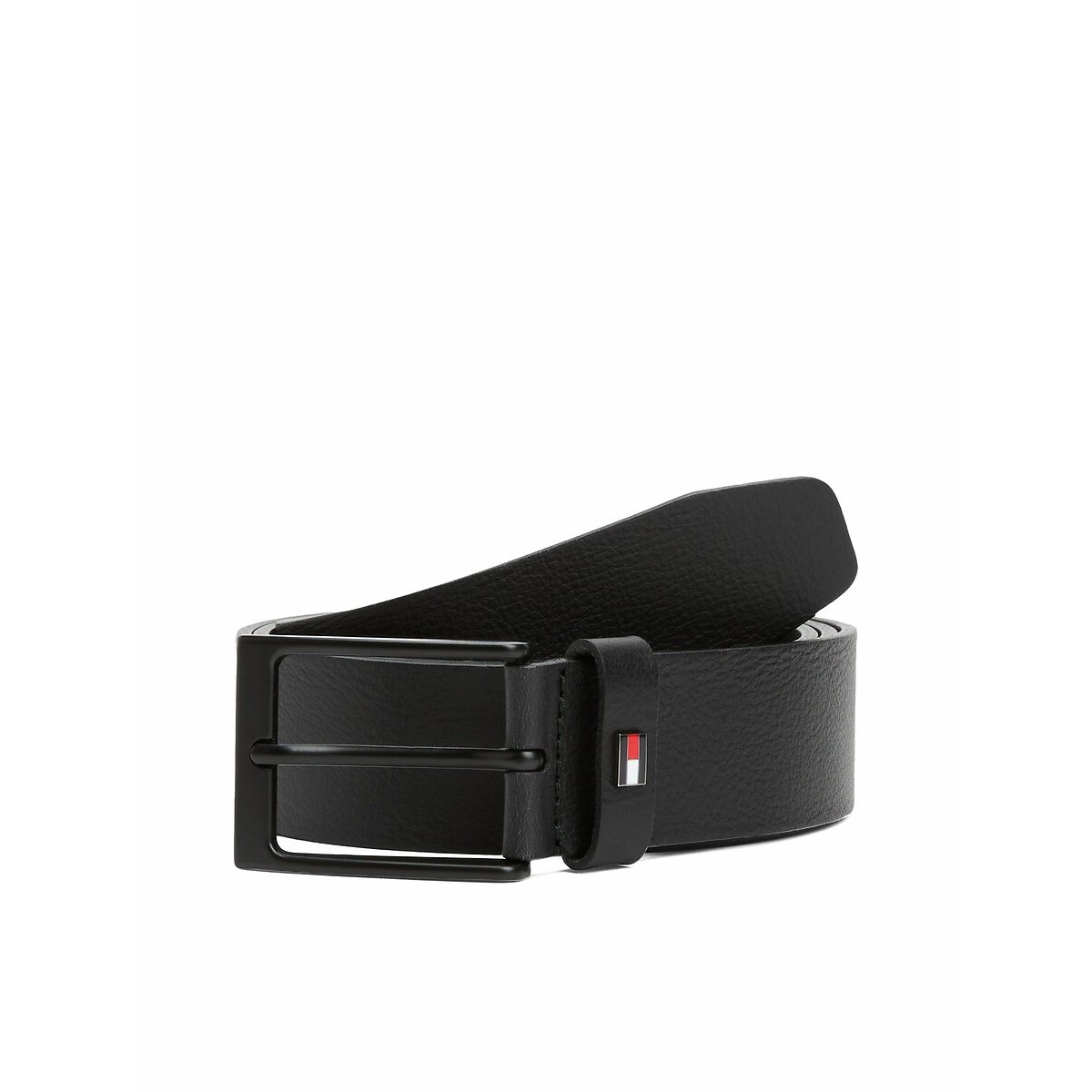 Ceinture en cuir Layton 3,5cm noir, TOMMY HILFIGER