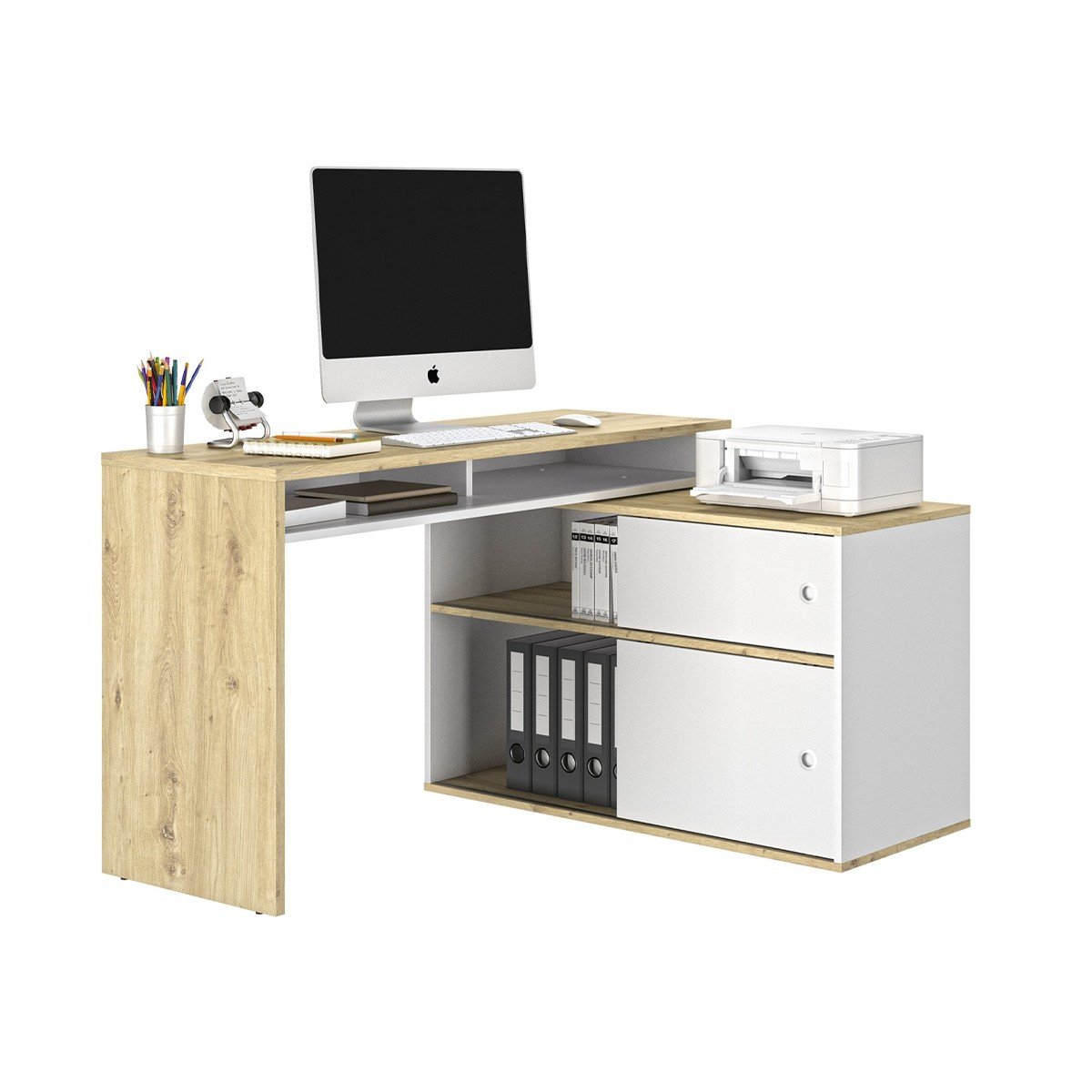 Bureau modulable & polyvalent MODULA beige, DIAGONE