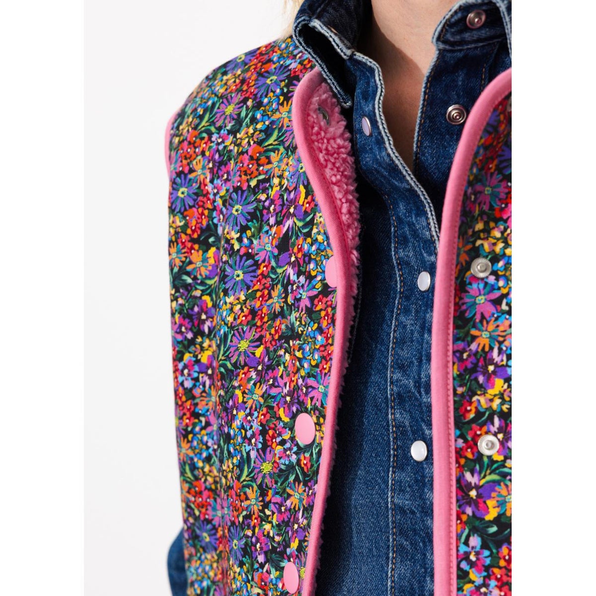 PALOMA veste réversible rose, PROMOD