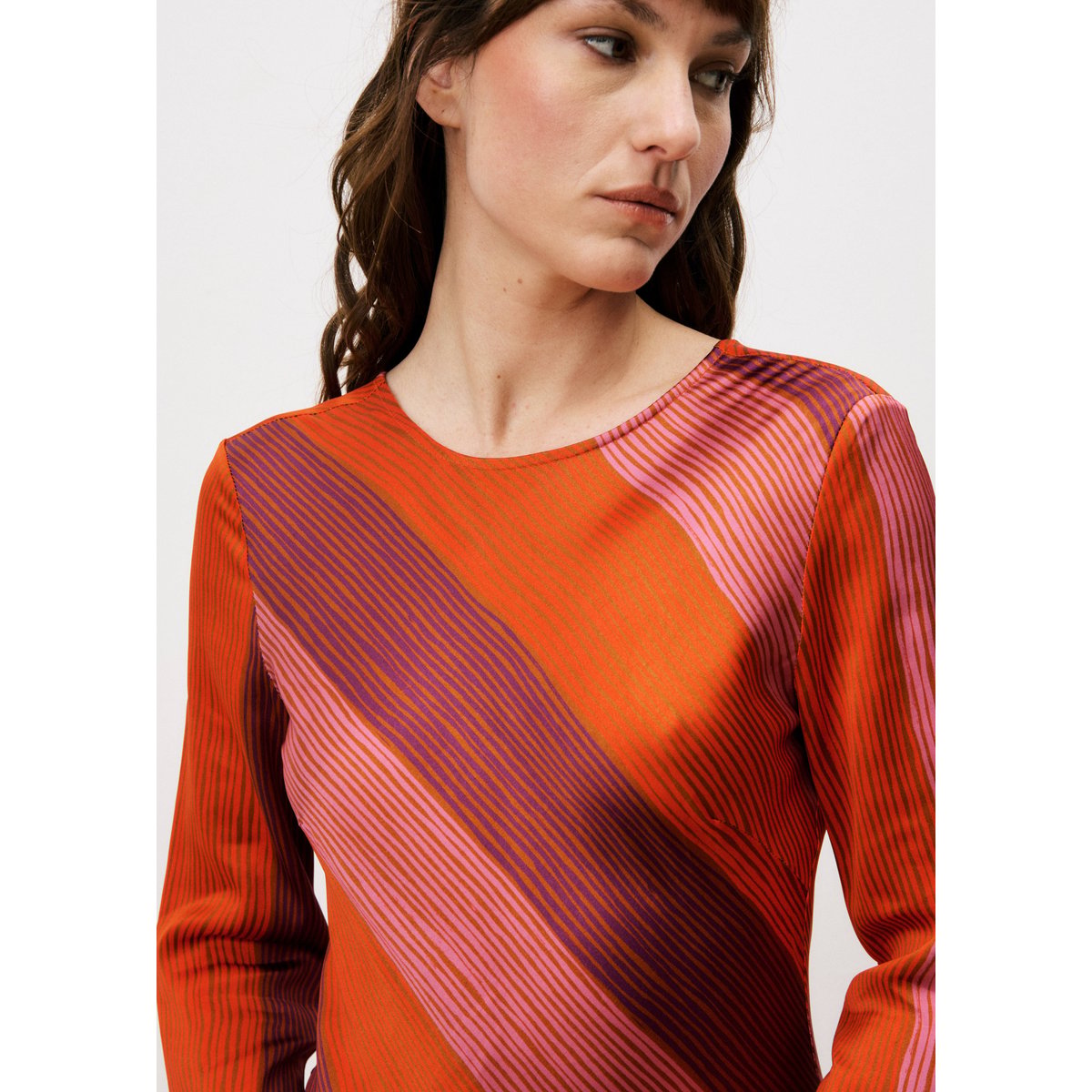 Robe longue LABELLE rayures, FRNCH