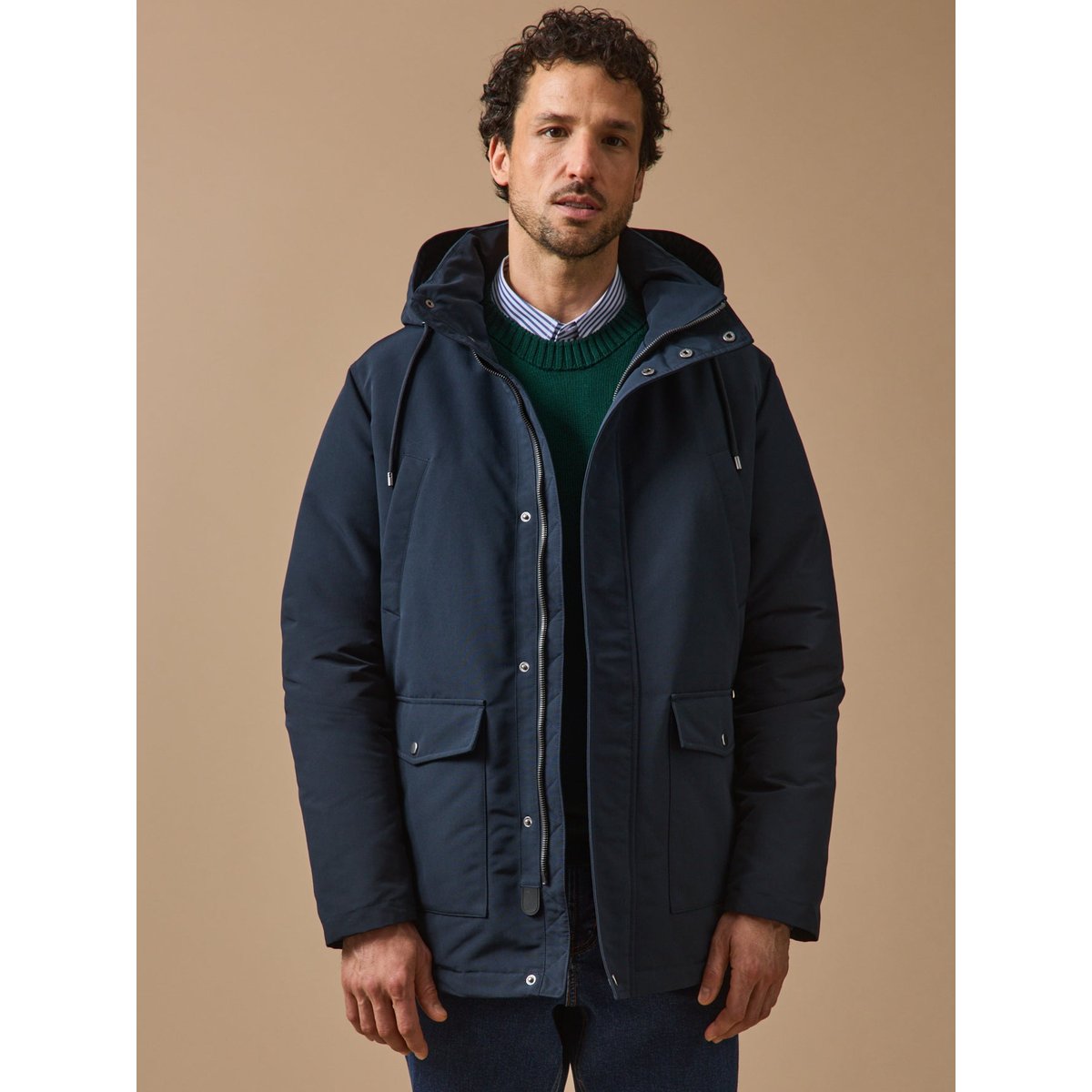 Parka mi-longue encre, CYRILLUS