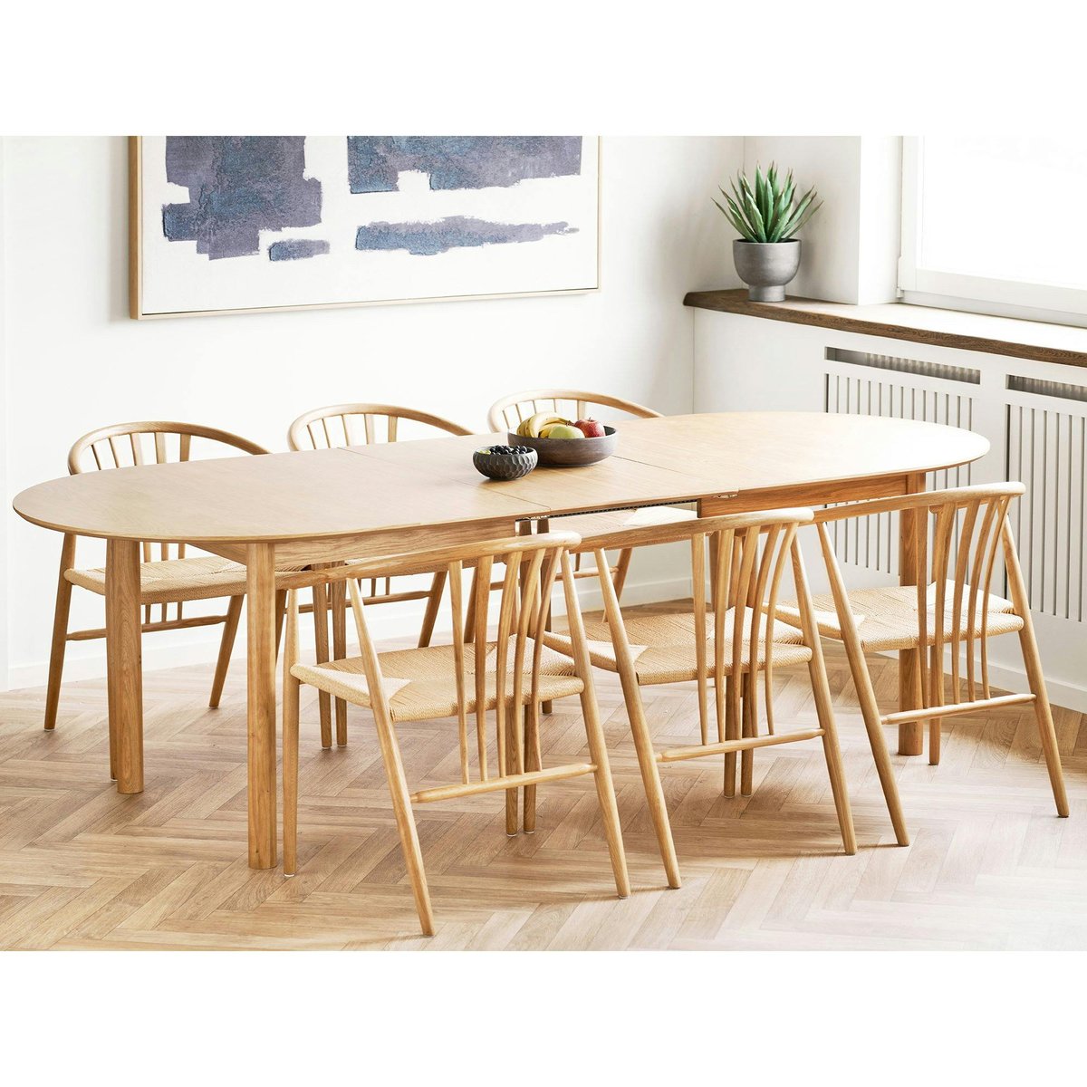 Chaise vintage bois et rotin BERLIN bois clair, PIER IMPORT