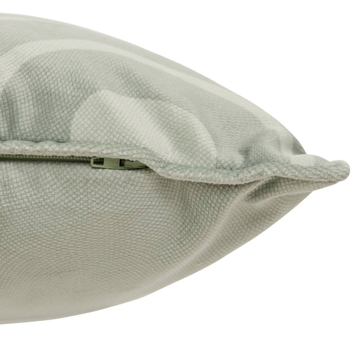 Coussin rectangulaire en velours imprimé LILOU vert céladon, ATMOSPHERA
