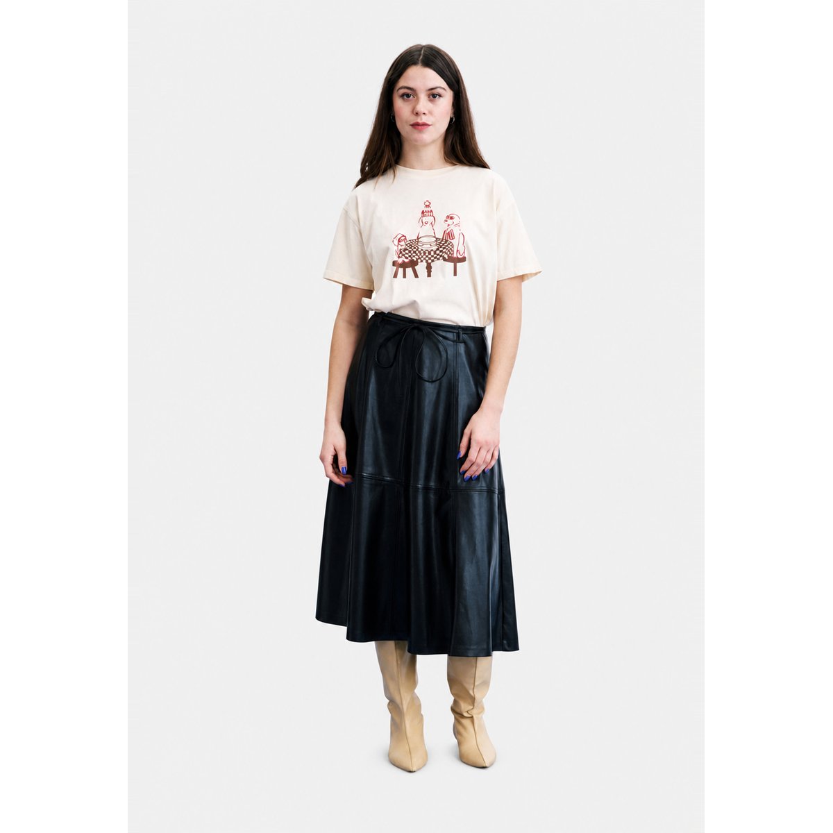 T-shirt Raclette en coton RACLETTE beige crème, FRNCH