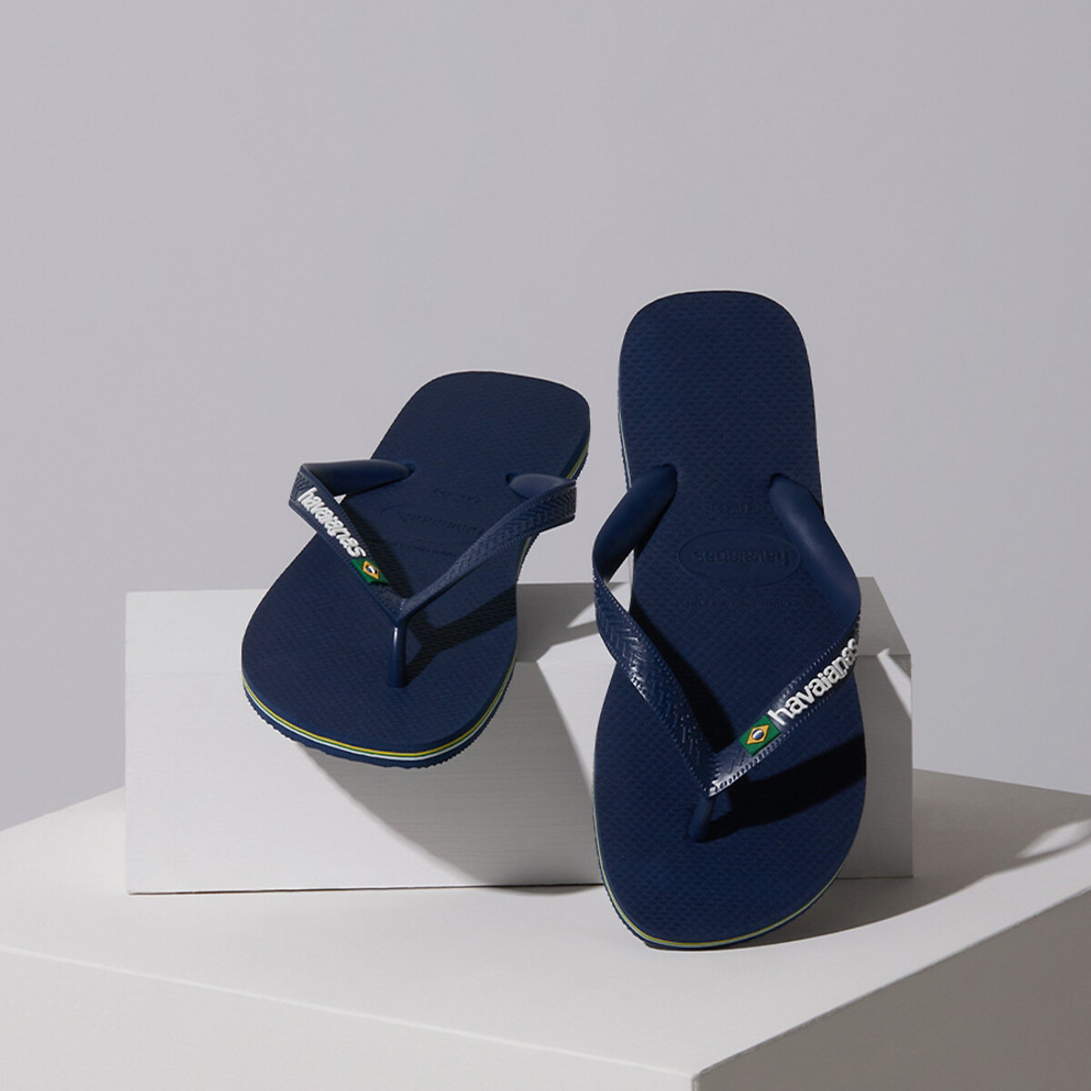 Chinelos Brazil Logo azul, HAVAIANAS