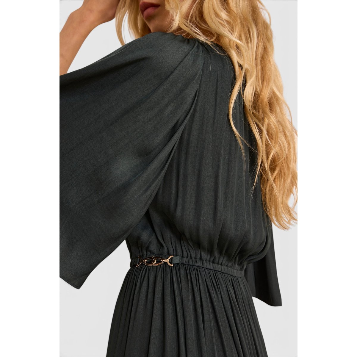 Robe fluide PERLA petrole, Maison 123
