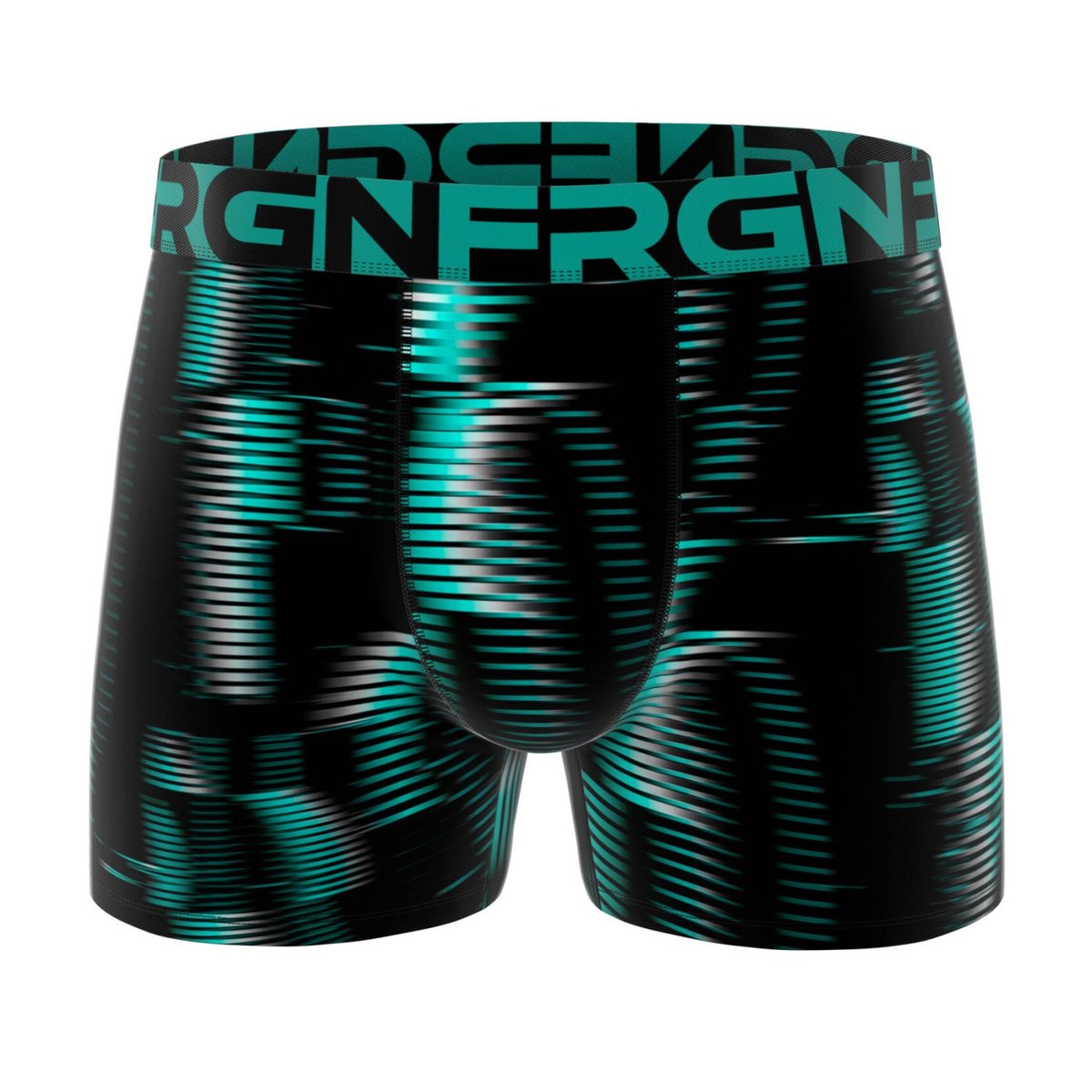 Lot De 4 Boxers Microfibre turquoise/orange/jaune/noir/bleu/vert/gris, FREEGUN
