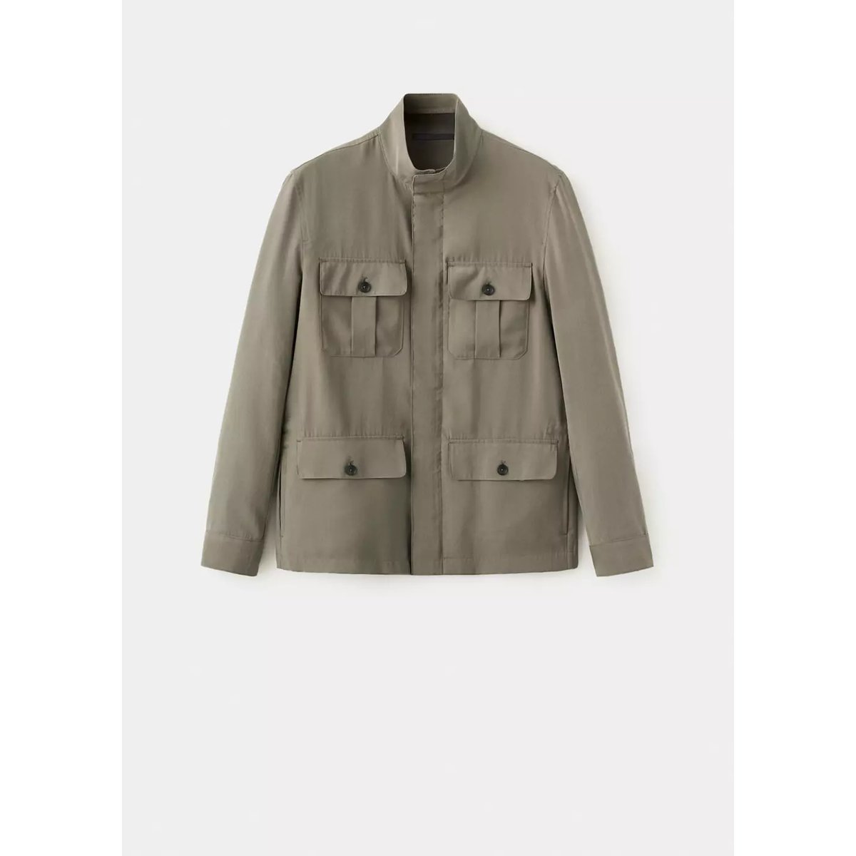 Veste poches modal gris vison, MANGO MAN