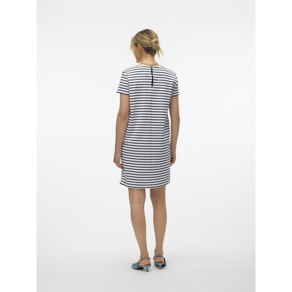Short-Sleeved Sailor Dress white, VERO MODA