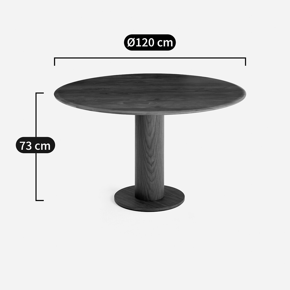 Plateau de table rond en noyer, ø120 cm, TIRONDO noyer, AM.PM