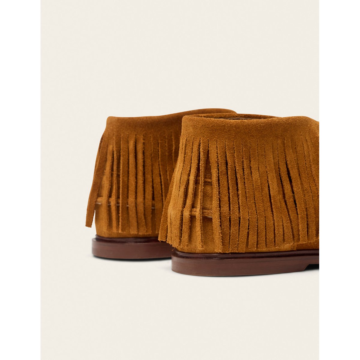 Bottines à lacets MARA suède ambre, ODAJE