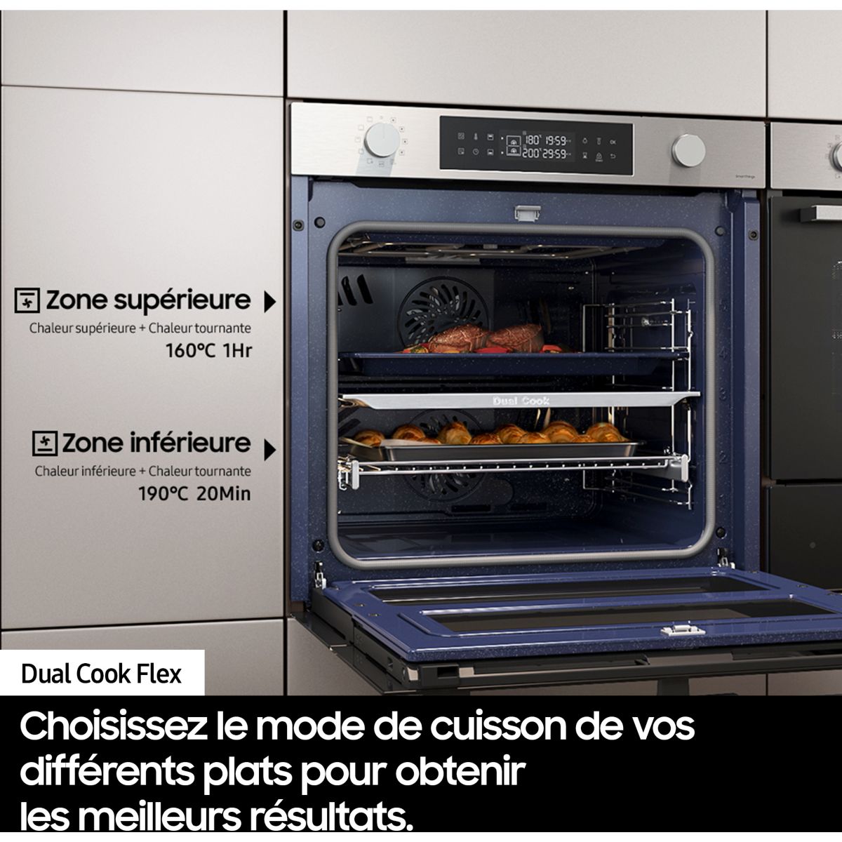Four encastrable NV7B4450VCB couleur unique, SAMSUNG