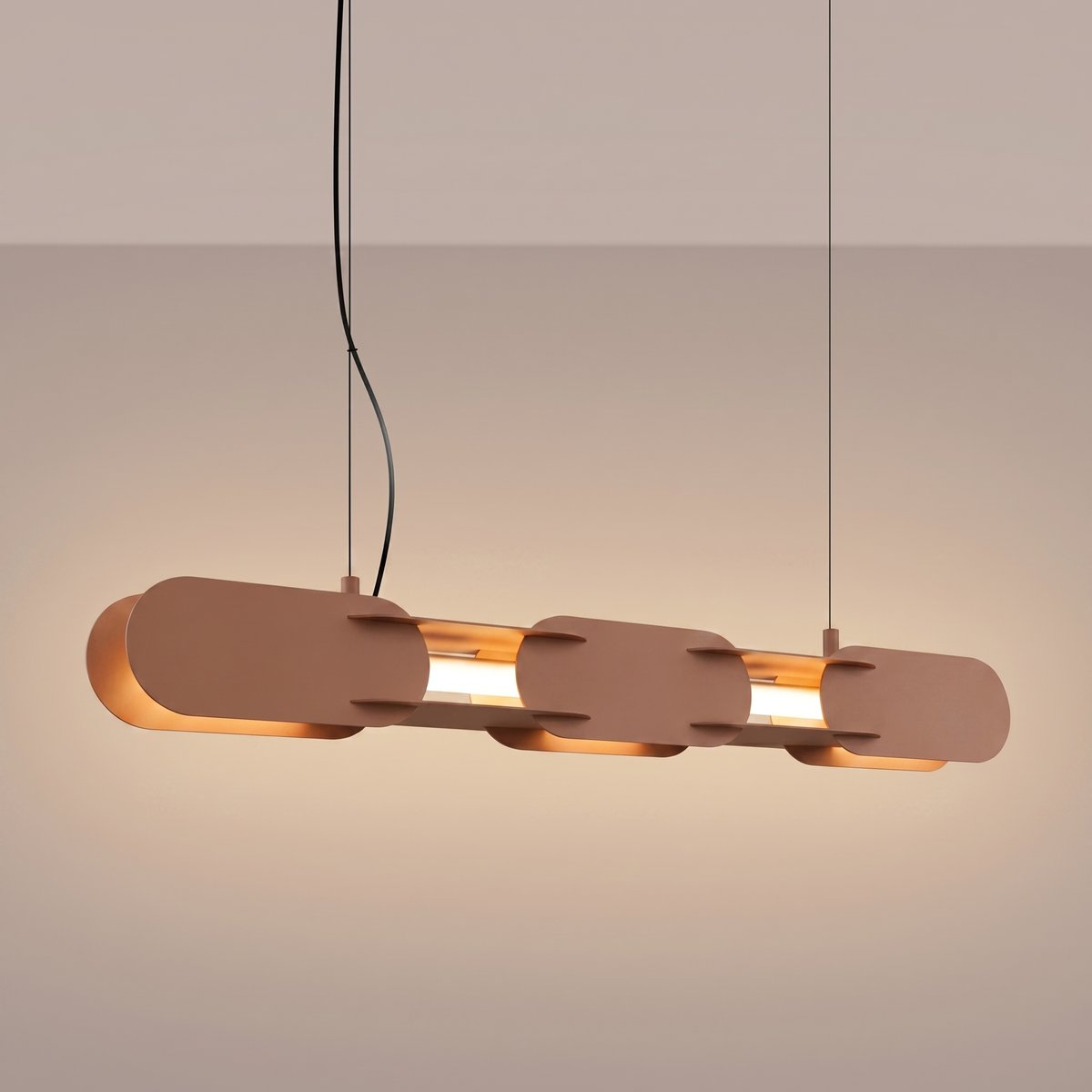 Suspension Acier Moka LED 1 Chain moka, EDEN