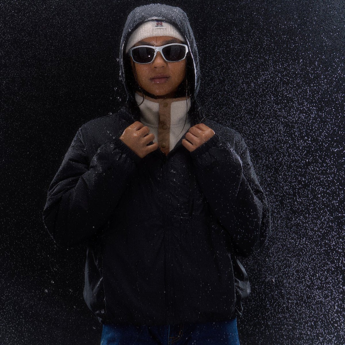 Doudoune SEARCH SERIES Packable Puffer noir, RIP CURL