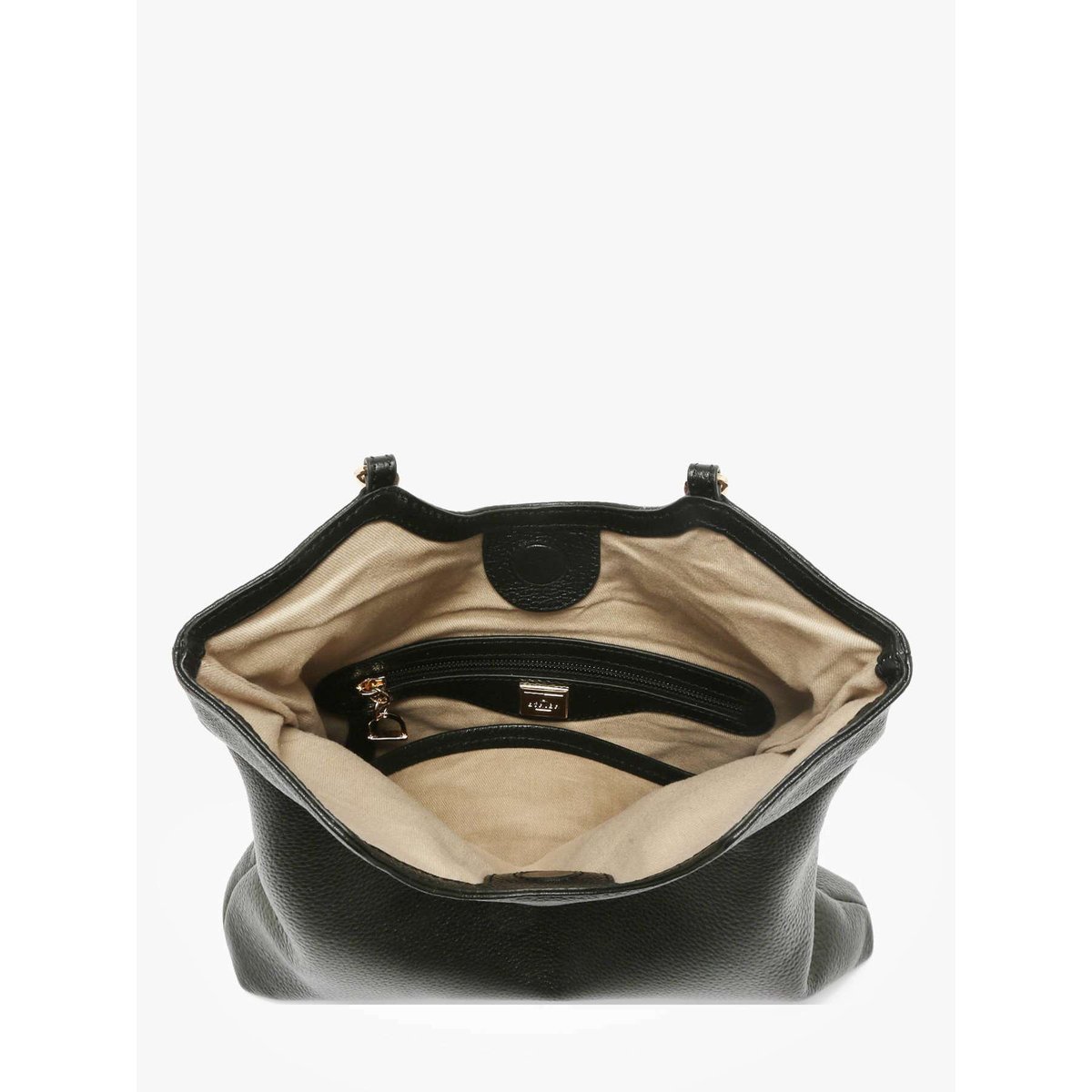 Sac bandoulière Tradition cuir noir, ETRIER