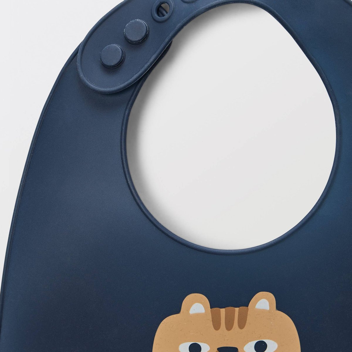 Bavoir en silicone à poche récupératrice marine, BOUT'CHOU