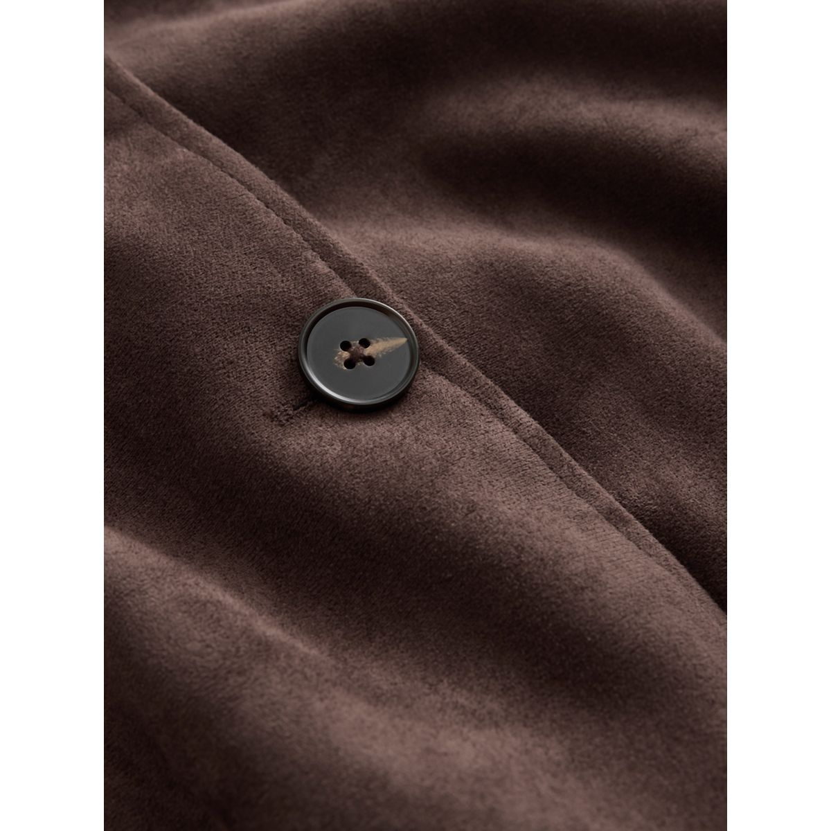 Trench en simili daim marron chocolat, NEXT