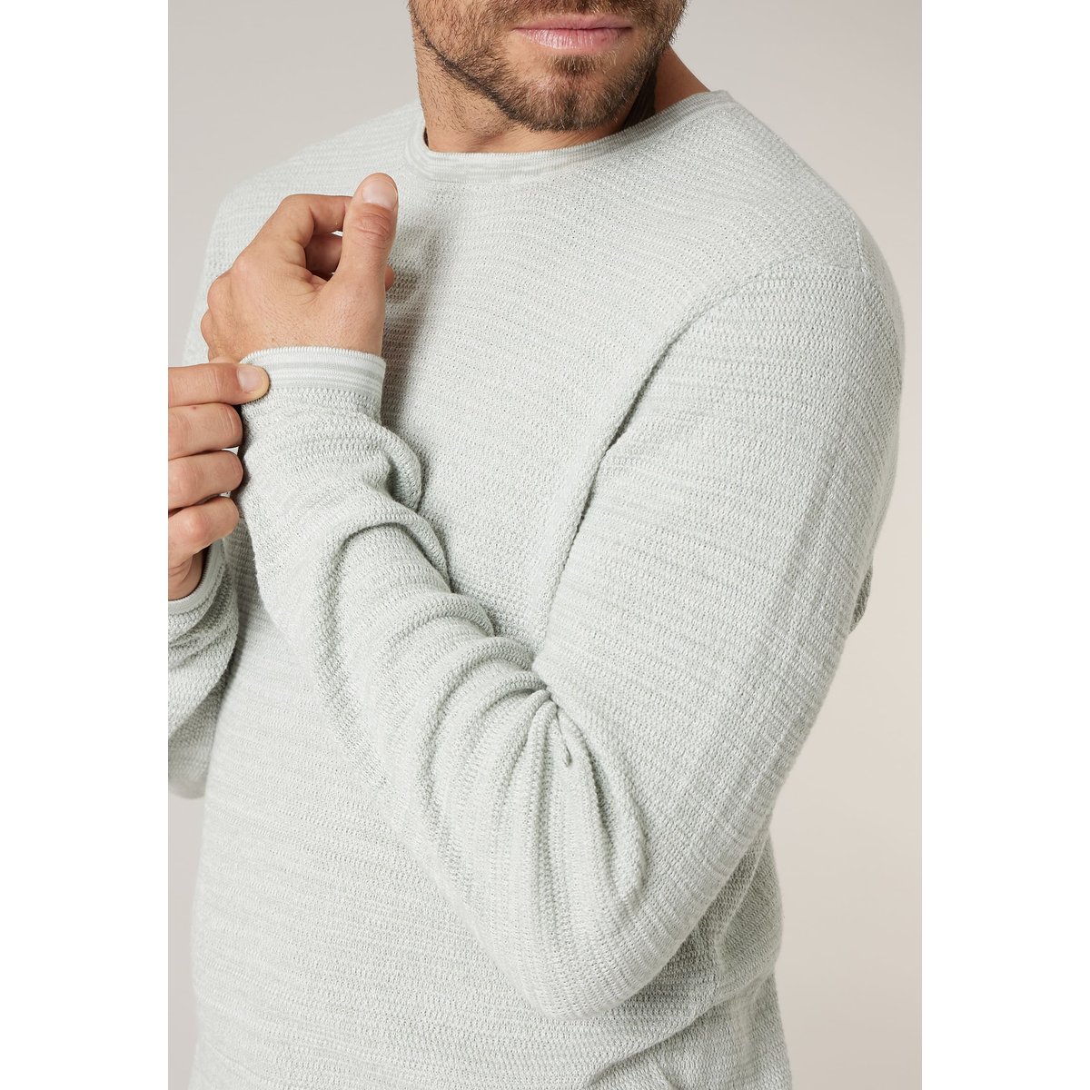 Pull homme en 100% coton ROHAN tilleul, DEELUXE