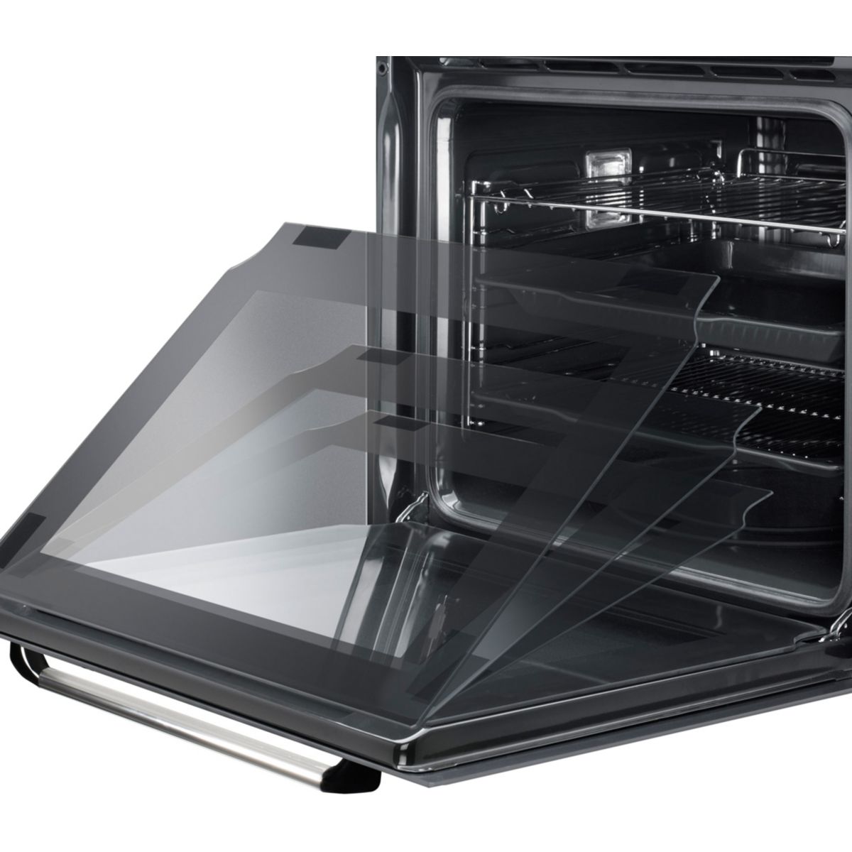 Four encastrable SF6905N1 - Chaleur pulsée - Hydrolyse noir, SMEG