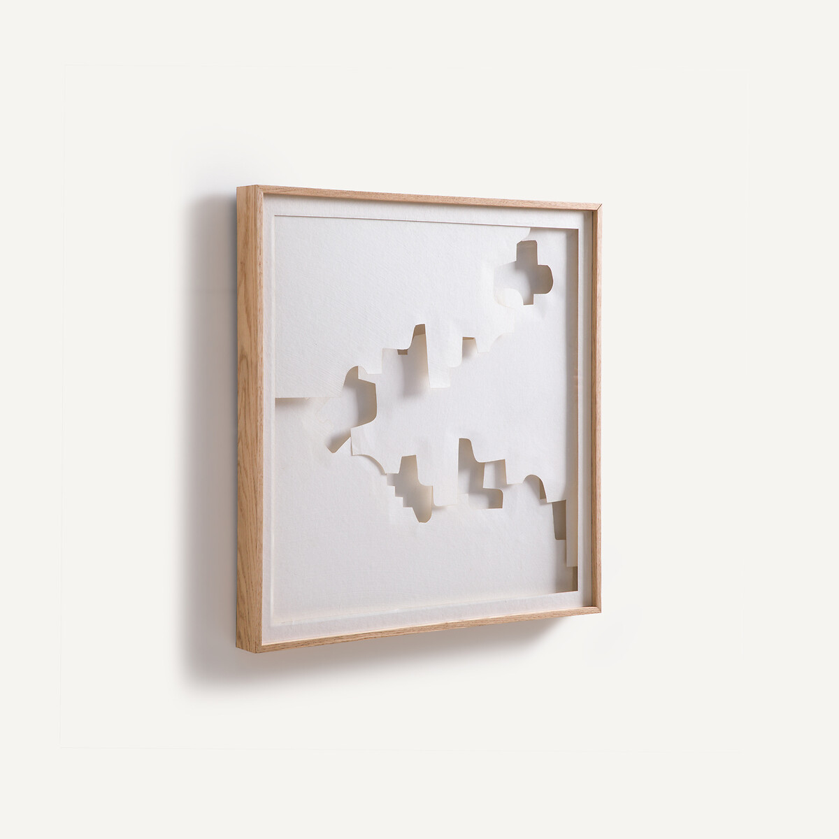 Tableau en relief, en papier découpé, NYMIA blanc, AM.PM