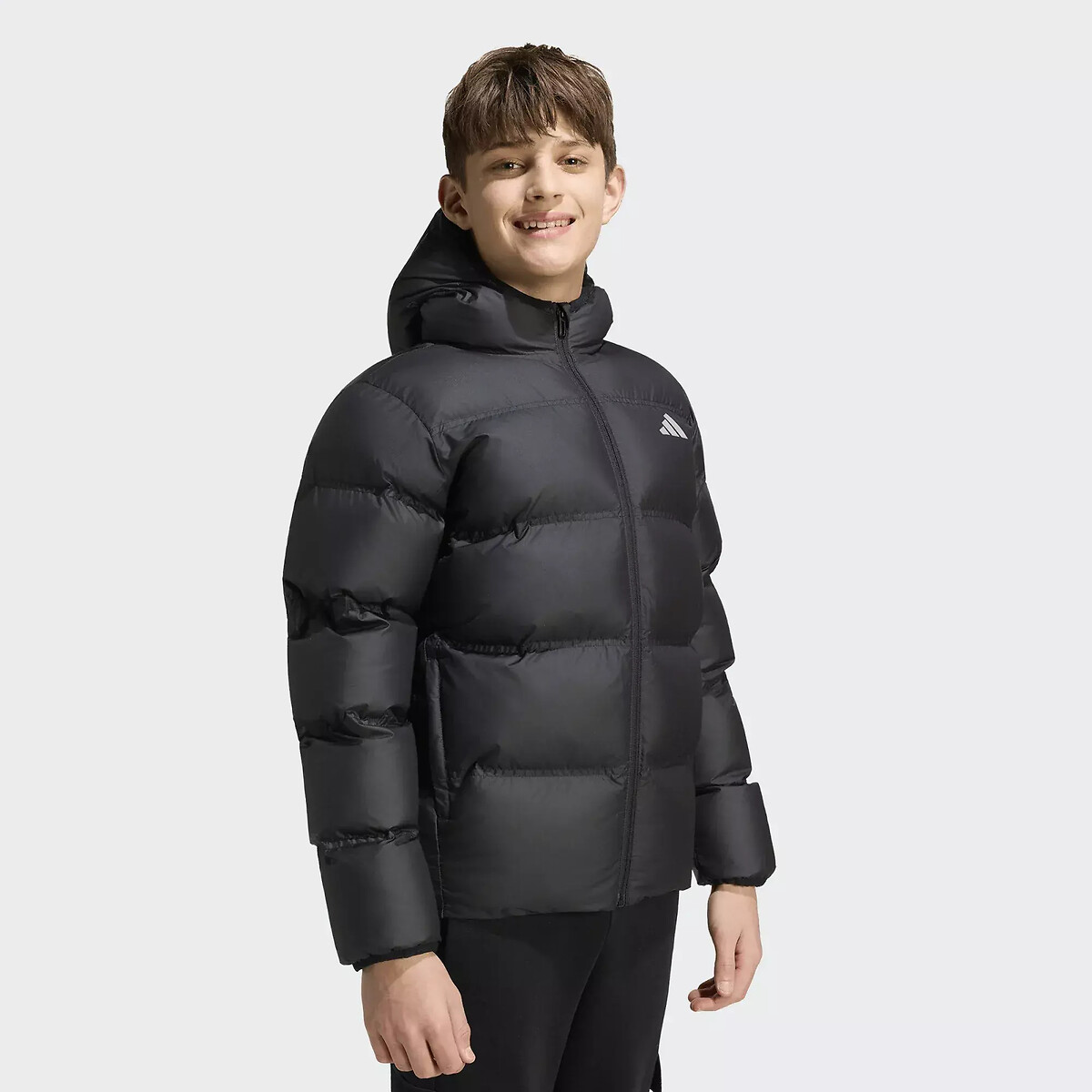 Doudoune avec capuche noir, ADIDAS SPORTSWEAR
