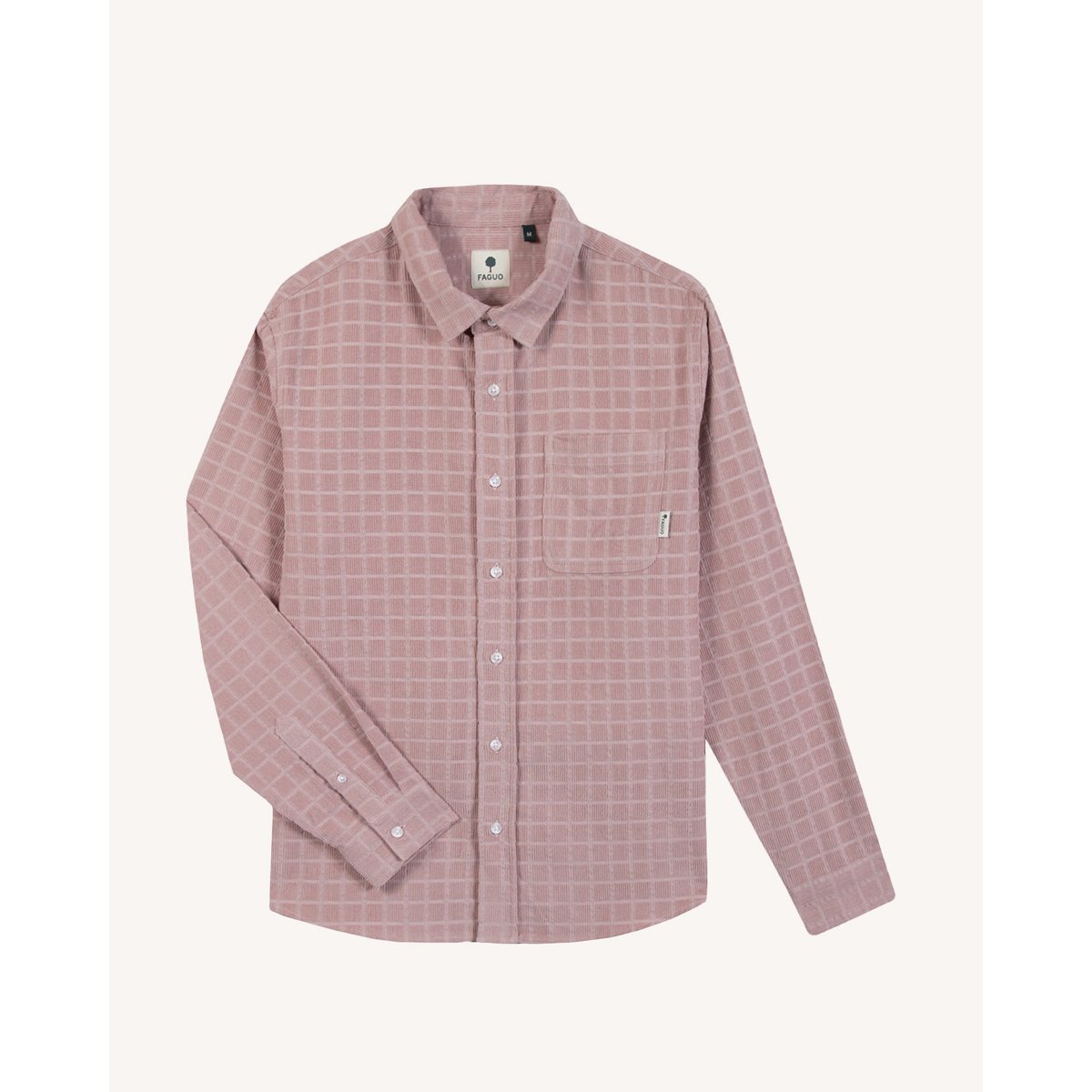 Chemise en velours mauve, FAGUO