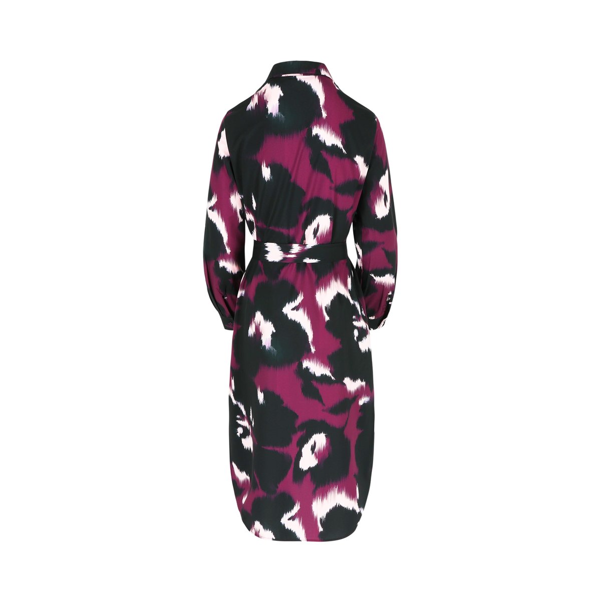 Robe-chemise fluide midi violine, LOLALIZA