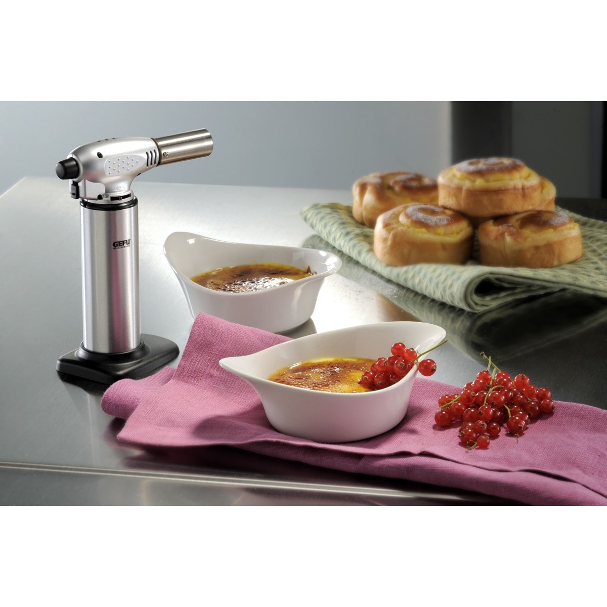 Chalumeau de cuisine FUEGO argent, GEFU