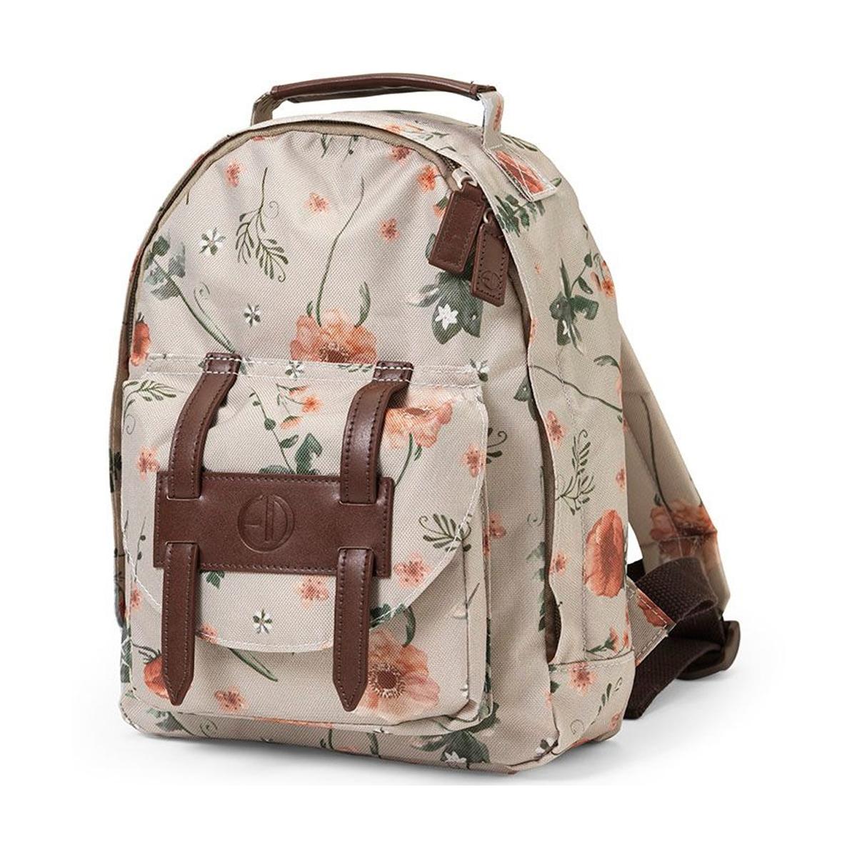 Sac à dos bébé Meadow Blossom beige, vert, rose, ELODIE DETAILS