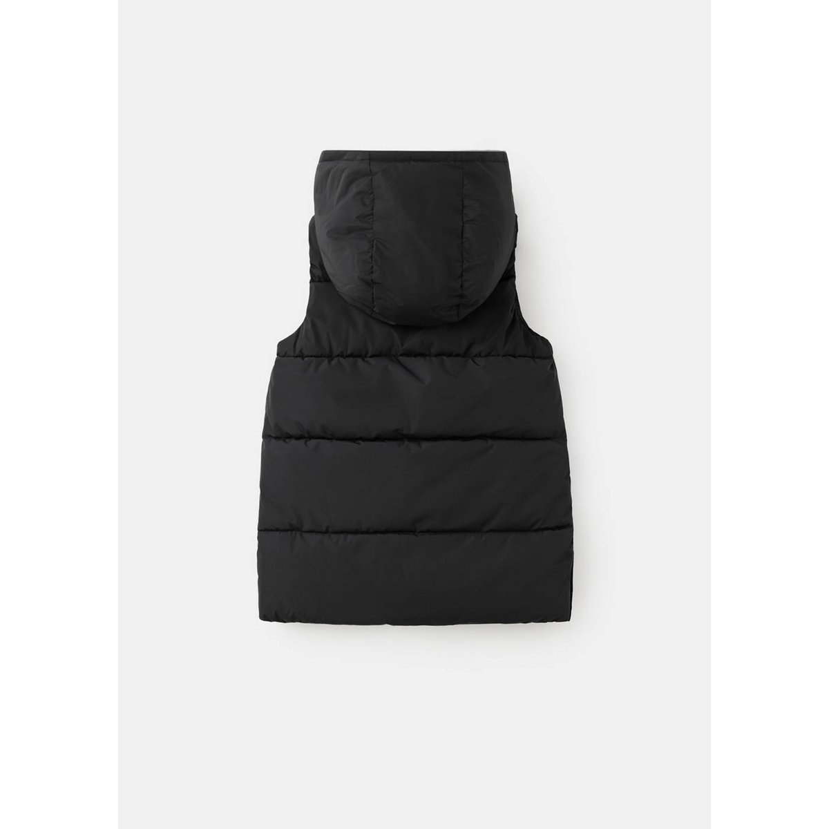 Gilet à capuche avec poches noir, MANGO KIDS