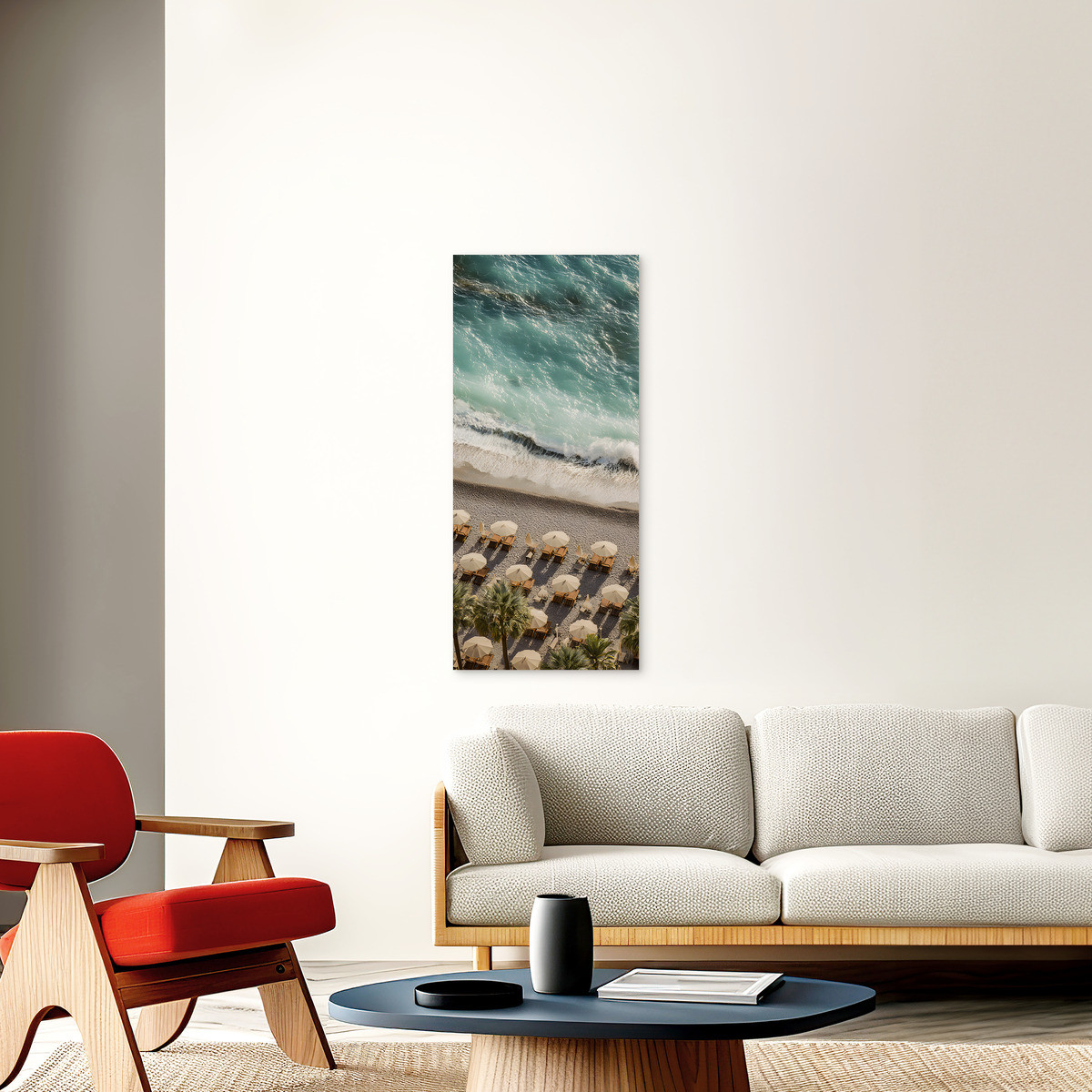 Tableau Sur Verre Synthétique Bain De Soleil PLAGE tableau en verre synthétique, CEANOTHE